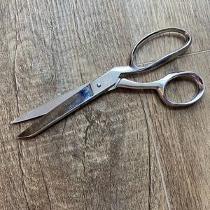 Vintage Sears 2036 Fabric Shears Chrome Plated 7 Inch Tailor Scissors Germany